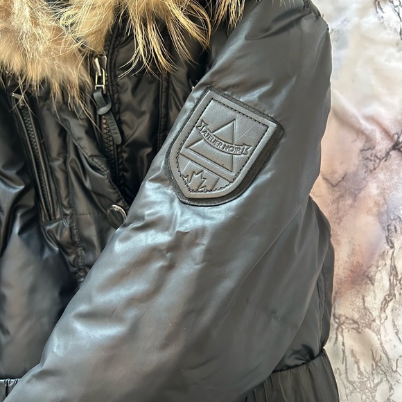 black coat, Rudsak Atelier Noir size small - Picture 4 of 11